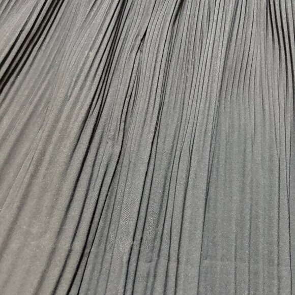 Zara Navy Blue Pleated Knee Length Skirt Size Small Classic Everyday Fall Modest - Picture 4 of 6